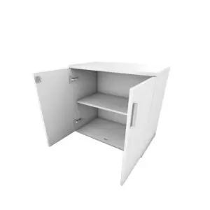 white cupboard desk high