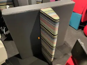Restored university furniture seating