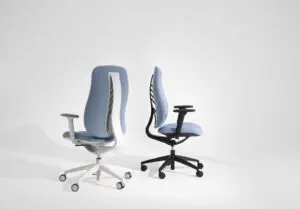 senator freeflow office chairs showing back detail