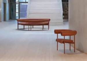 offect font seating range in a large foyer